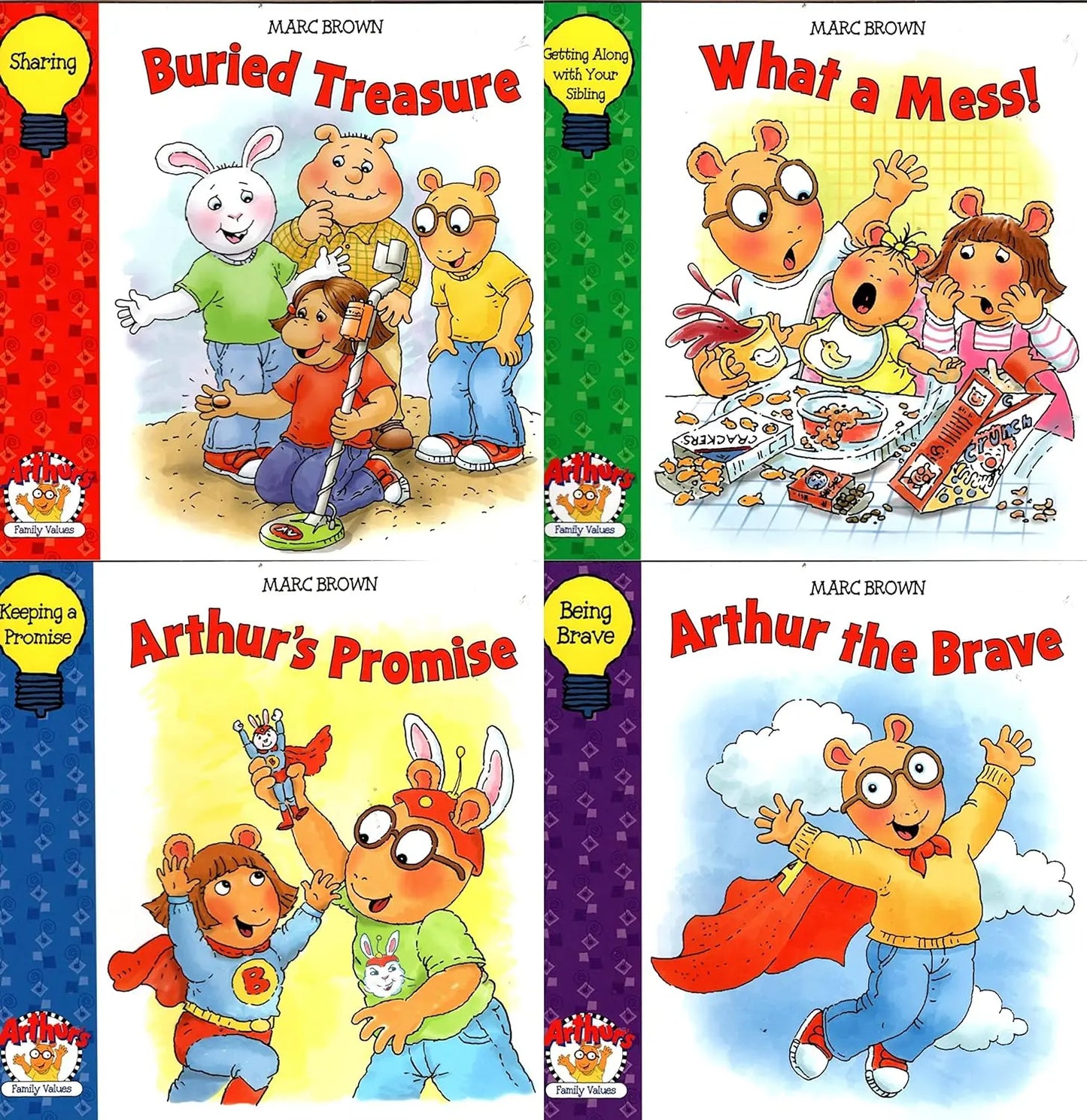 Arthur's Family Values - Arthur The Brave, Promise, What a Mess, Buried Treasure - Da Vinci School Supplies