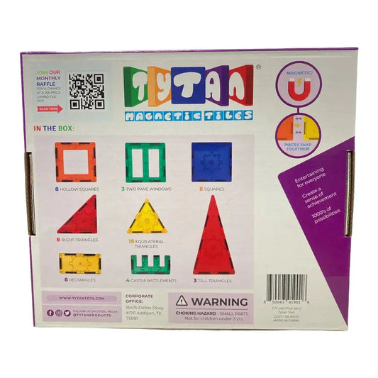 Tytan Magnetic Building Tiles for Kids with STEM Certification - 60 Pieces tytan