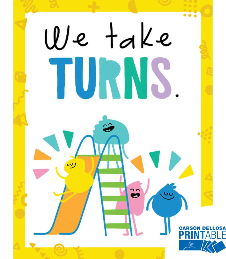 We Take turns Da Vinci School Supplies