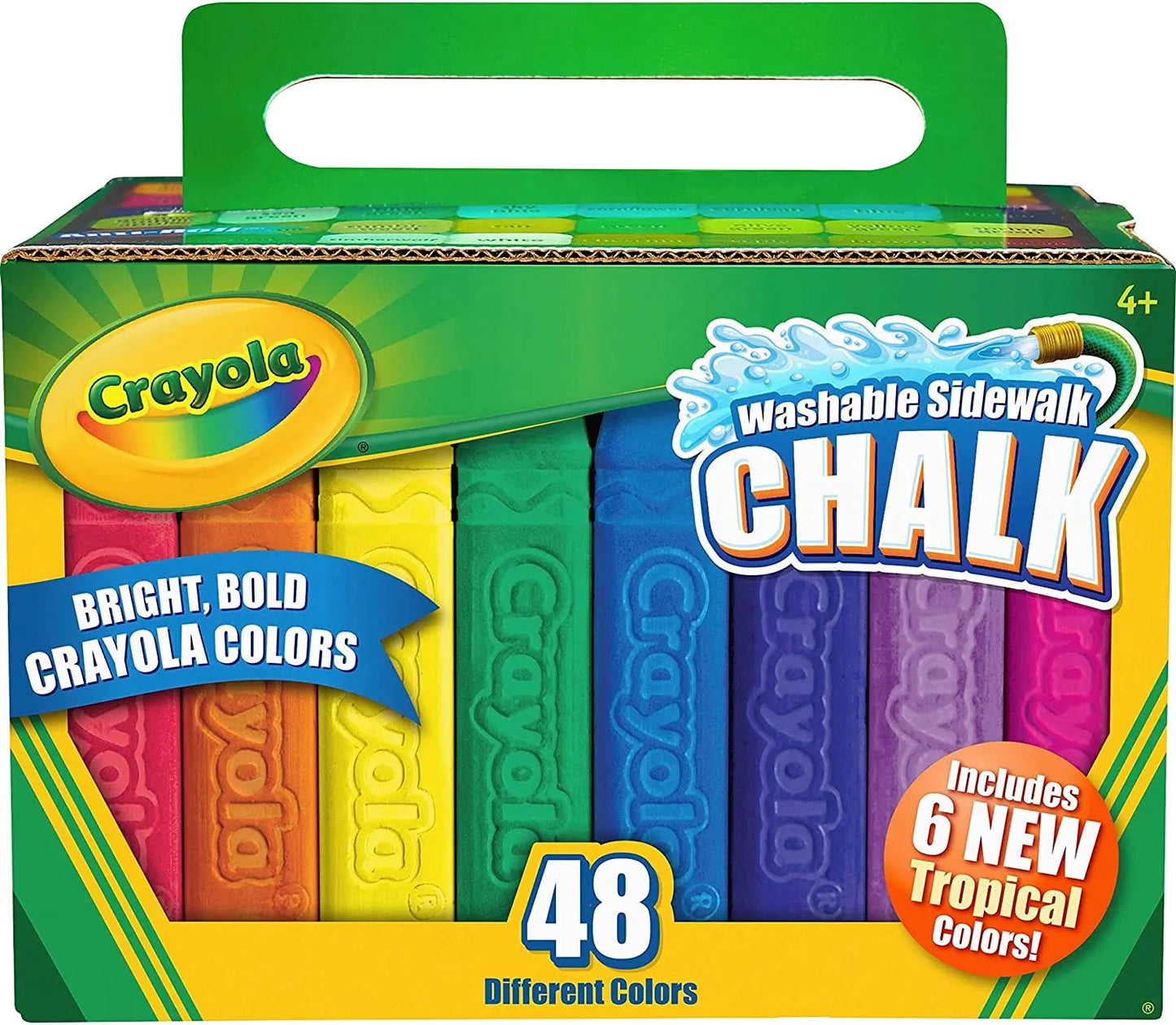 Washable Sidewalk Chalk - Giz Lavável para Desenho no Chão Crayola