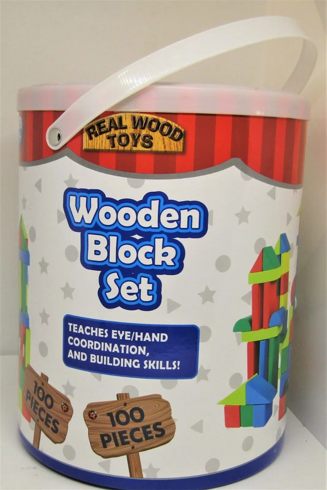 Wooden Block Set - Learning Resource Real Wood Toys