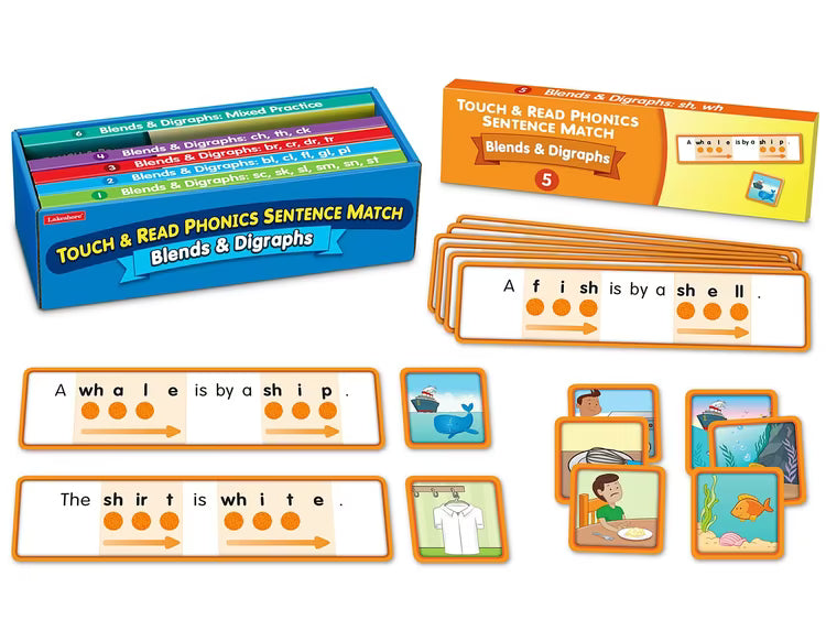 Touch & Read CVC Words Sentence Match