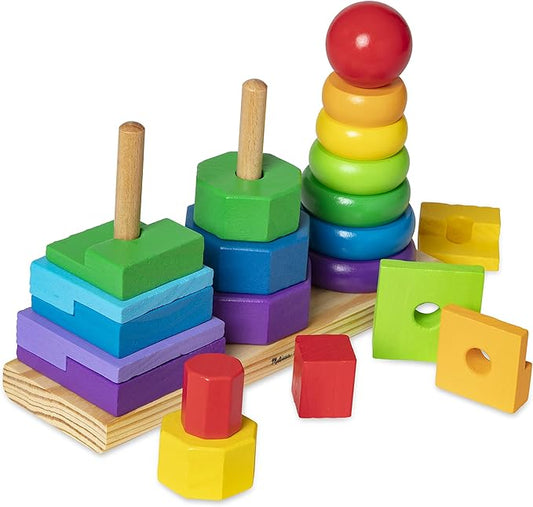 Wooden Stacking Shape Sorter