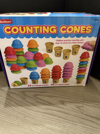 Counting Cones Learning Educational Teaching Math Color Skills LakeShore