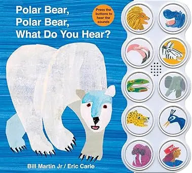 Polar Bear, Polar Bear What Do You Hear? sound book (Brown Bear and Friends) Board book Priddy Books US