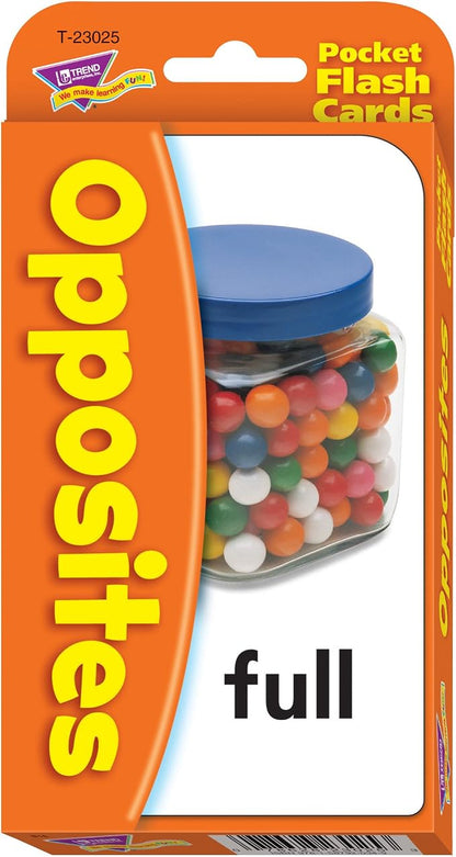 Opposites Pocket 54 + 2 Flash Cards