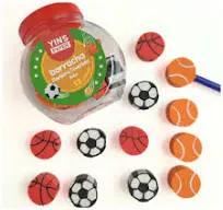 Borracha ponteira bolas Yins