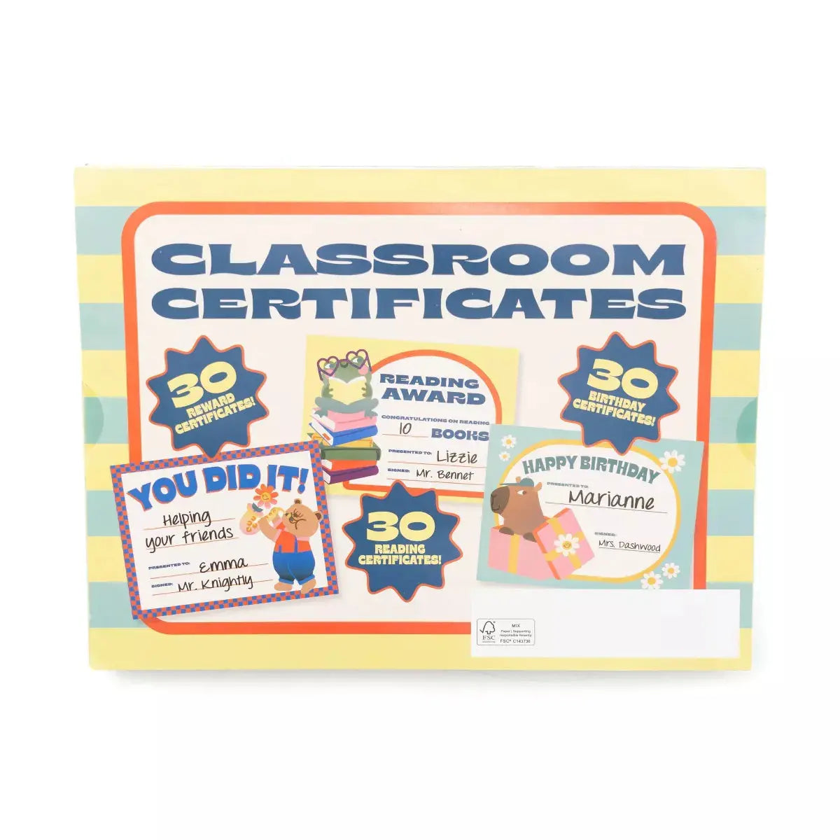 Classroom Certificate Book Bullseye's Playground