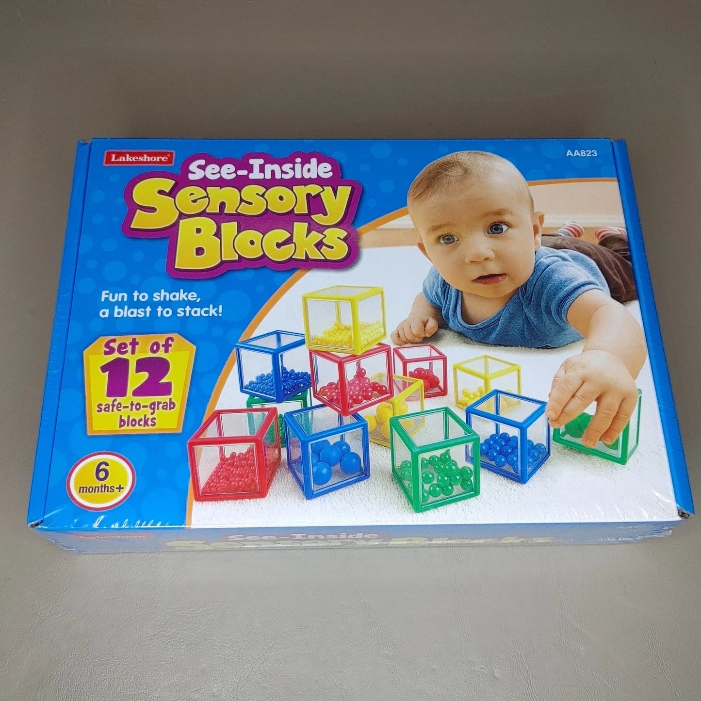 SEE-INSIDE SENSORY BLOCKS - 3 Sizes, 4 Colors