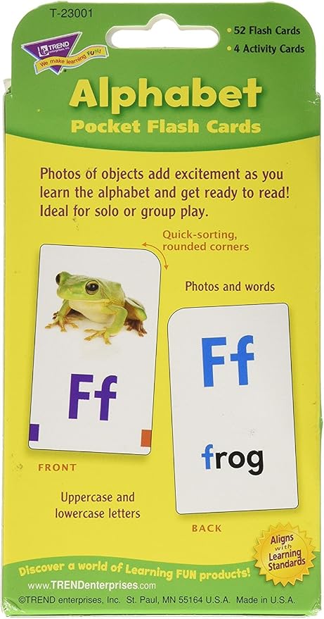 Alphabet Pocket 52 + 4 Flash Cards