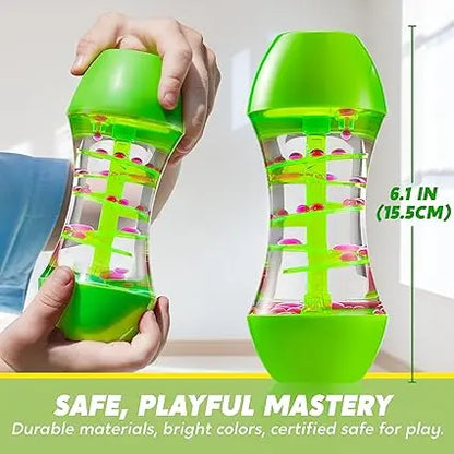 JOYIN 4-Pack Liquid Motion Fidget Toys for Kids, Emotional Learning Resources,Intellectual Sensory Toys for Babies, Special Needs Developmental toys for autism，Anxiety Relief Toy for Kids Joyin