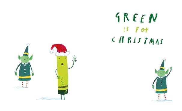 Green Is for Christmas (The Crayons Celebrate) - Board Book
