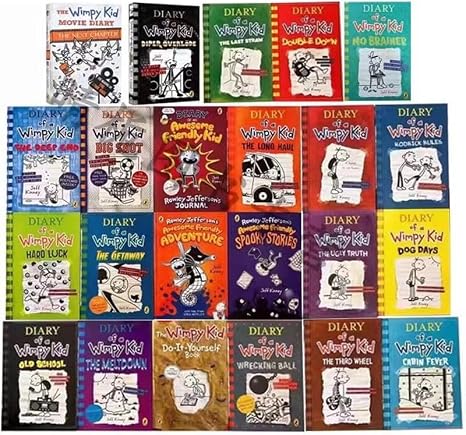 A Libray of Diary of a Wimppy Kid 1-24 Books Complete Collection Box Set Paperback