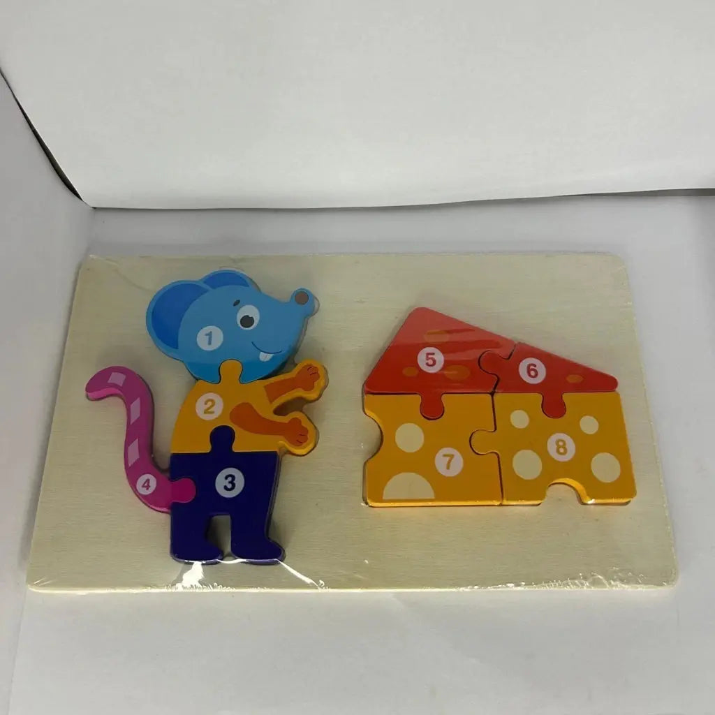 Wooden Animal Shape Matching Puzzle Board – 22.5 x 13 cm Dony Toys