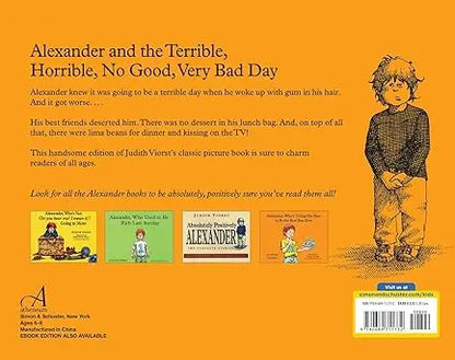Alexander and the Terrible, Horrible, No Good, Very Bad Day - Paperback Atheneum Books for Young Readers