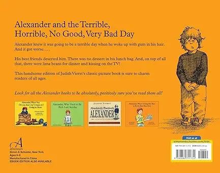 Alexander and the Terrible, Horrible, No Good, Very Bad Day - Paperback Atheneum Books for Young Readers