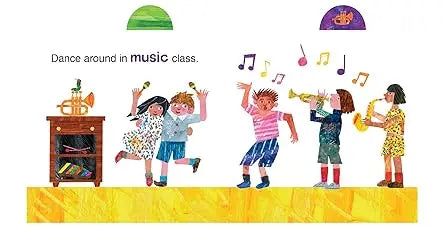 A Day at School with The Very Hungry Caterpillar - Board Book World of Eric Carle