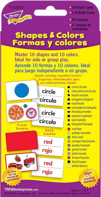 Shapes/Colores y formas (EN/SP) Pocket 50 + 5 Flash Cards