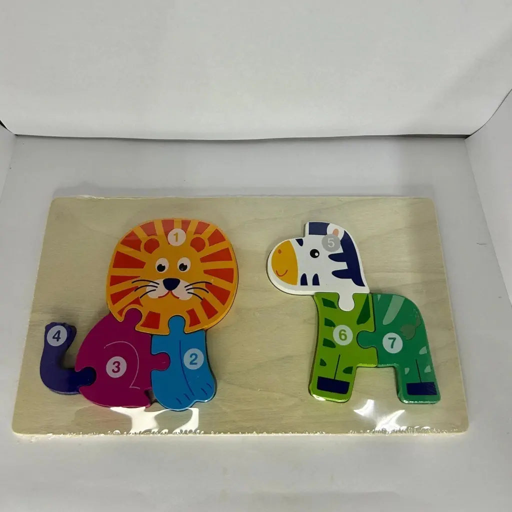 Wooden Animal Shape Matching Puzzle Board – 22.5 x 13 cm Dony Toys