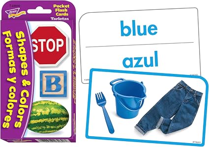 Shapes/Colores y formas (EN/SP) Pocket 50 + 5 Flash Cards