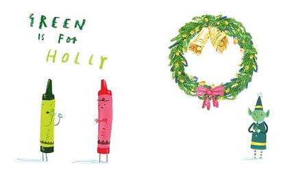 Green Is for Christmas (The Crayons Celebrate) - Board Book