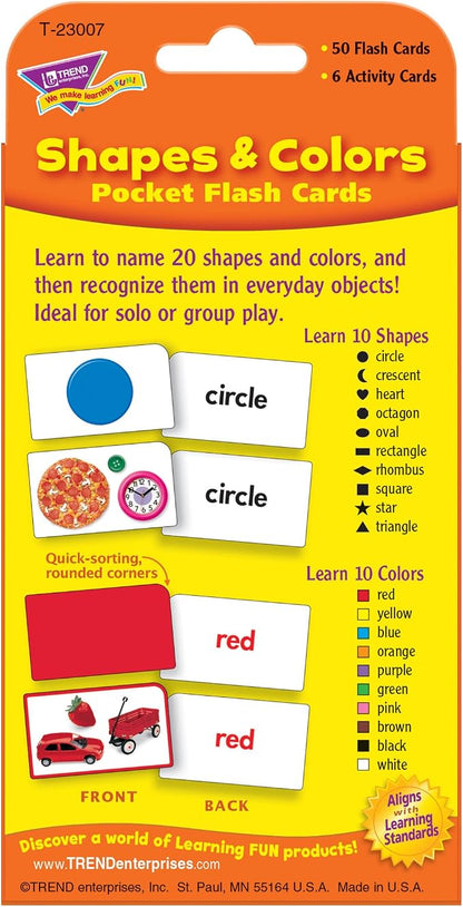 Shapes & Colors Pocket 56 Flash Cards