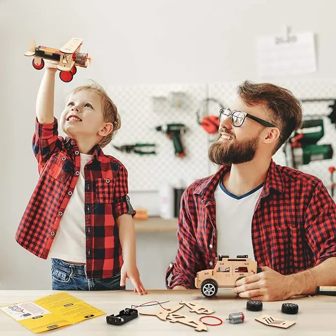 Poraxy 5 in 1 STEM Kits for Kids - Model Car Kit, STEM Toys for Boys Girls Poraxy