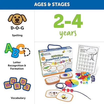 Preschool Letters Skill Builders - Activity Set Learning Resource