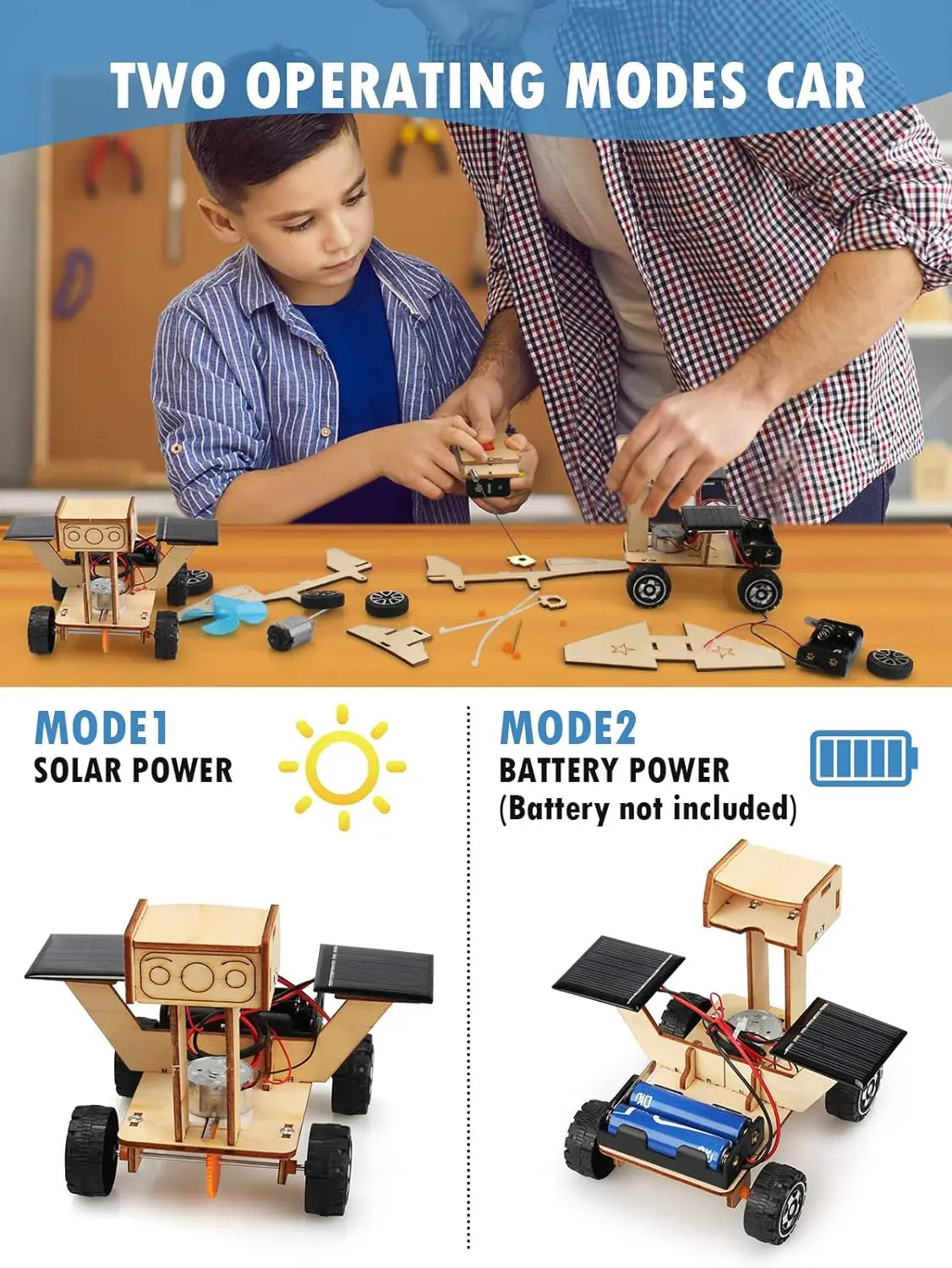 Stem Racing Model Block Stem Kits - 5 in 1 STEM Model Car Kits - Da Vinci School Supplies