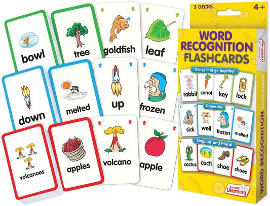 Junior Learning JL201 Word Recognition Flashcards