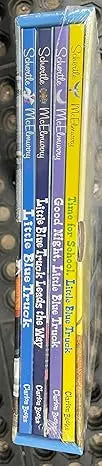 On the Road With Little Blue Truck 4 books Inside Da Vinci School Supplies