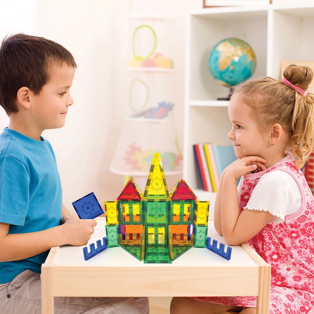 Tytan Magnetic Building Tiles for Kids with STEM Certification - 60 Pieces