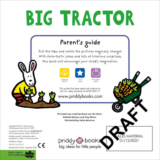 A Changing Picture Book: Big Tractor Priddy Books US