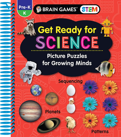 Brain Games STEM - Get Ready for Science: Picture Puzzles for Growing Minds (Workbook) Publications International