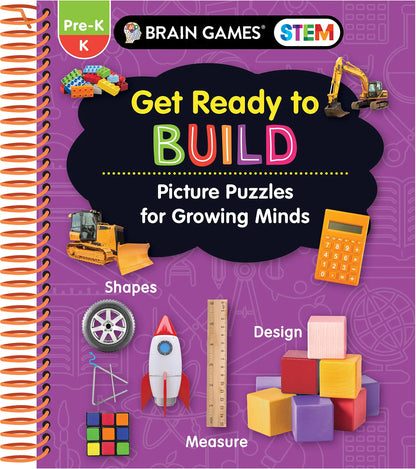 Brain Games STEM - Get Ready to Build: Picture Puzzles for Growing Minds (Workbook) Publications International