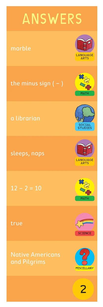 Brain Quest 2nd Grade Q&A Cards WORKMAN PUBLISHING CO