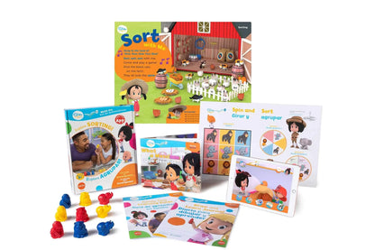 Explore Sorting - Cleo & Cuquin Family Fun! Sorting Math Kit and App HITN