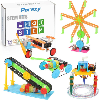 STEM Kits - DC Motors Electronic Assembly Robotic Kit Poraxy