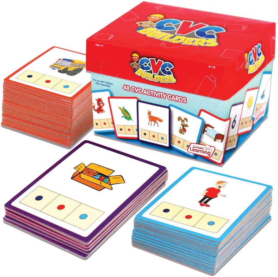 Junior Learning CVC Word Builders Activity Cards