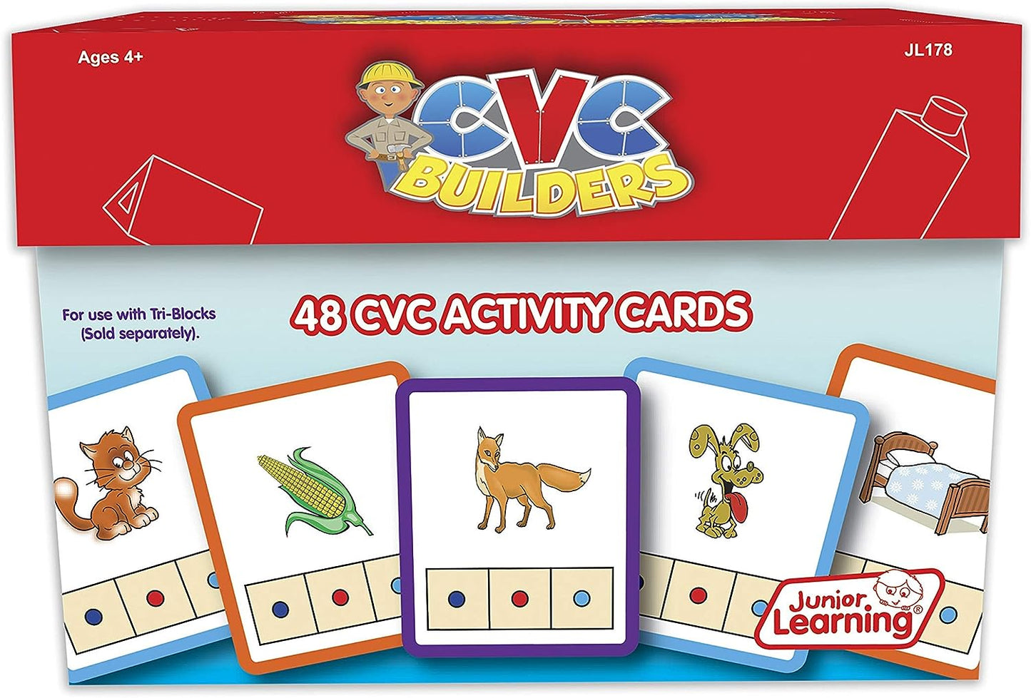 Junior Learning CVC Word Builders Activity Cards