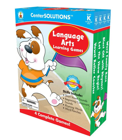 Language Arts Learning Games Board Game Grade K CenterSOLUTIONS®