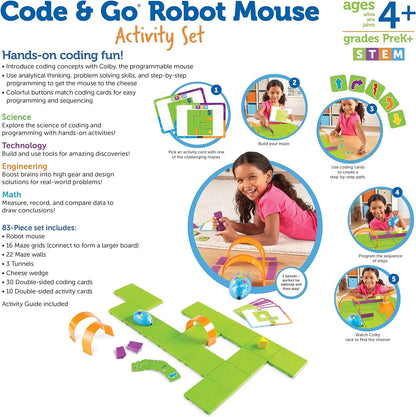 Learning Resources Code & Go Robot Mouse Activity Set Learning Resources