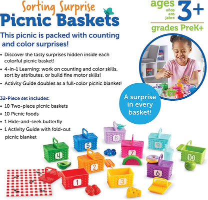Learning Resources Sorting Surprise Picnic Baskets Learning Resources