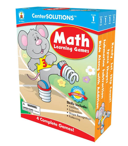 Math Learning Games Board Game Grade 1 CenterSOLUTIONS®