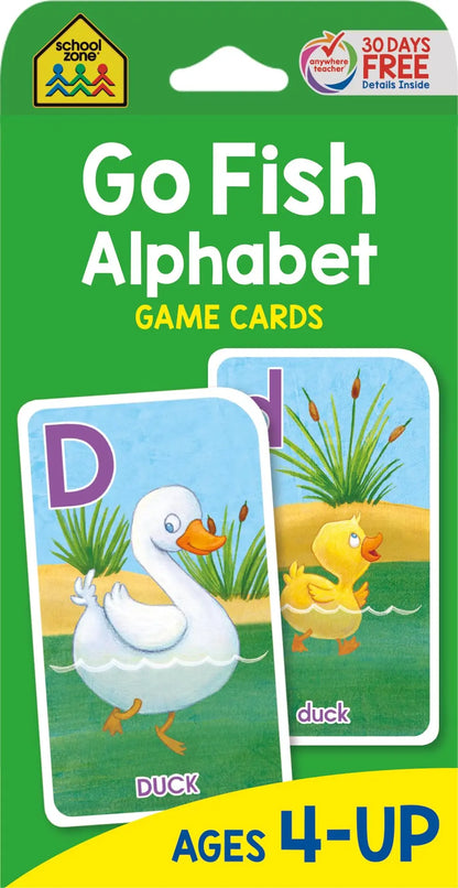 School Zone - Go Fish Alphabet Game Cards School Zone Publishing