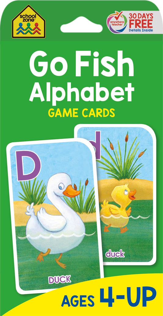 School Zone - Go Fish Alphabet Game Cards