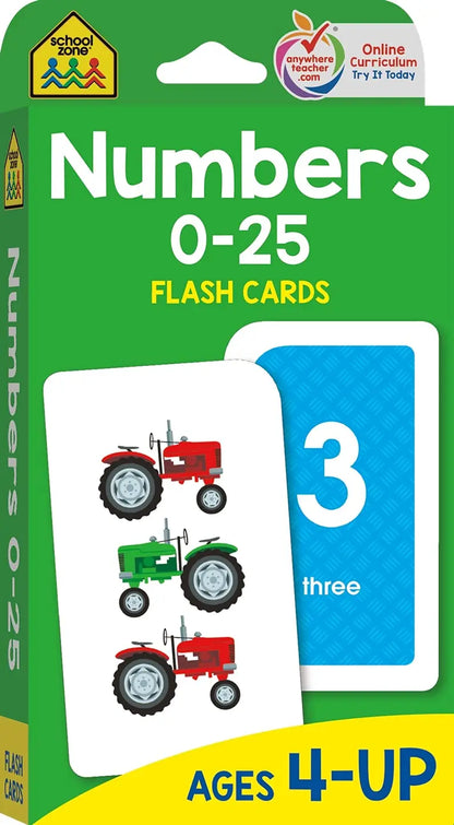 School Zone - Numbers 0-25 Flash Cards School Zone Publishing
