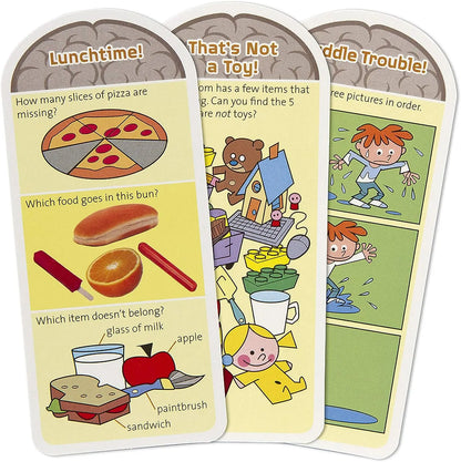 Flash Cards - Conjunto Educacional Smarty Pants para Pré-escola com 120 Perguntas, Quebra-Cabeças e Jogos Estimulantes para o Cérebro Melissa & Doug