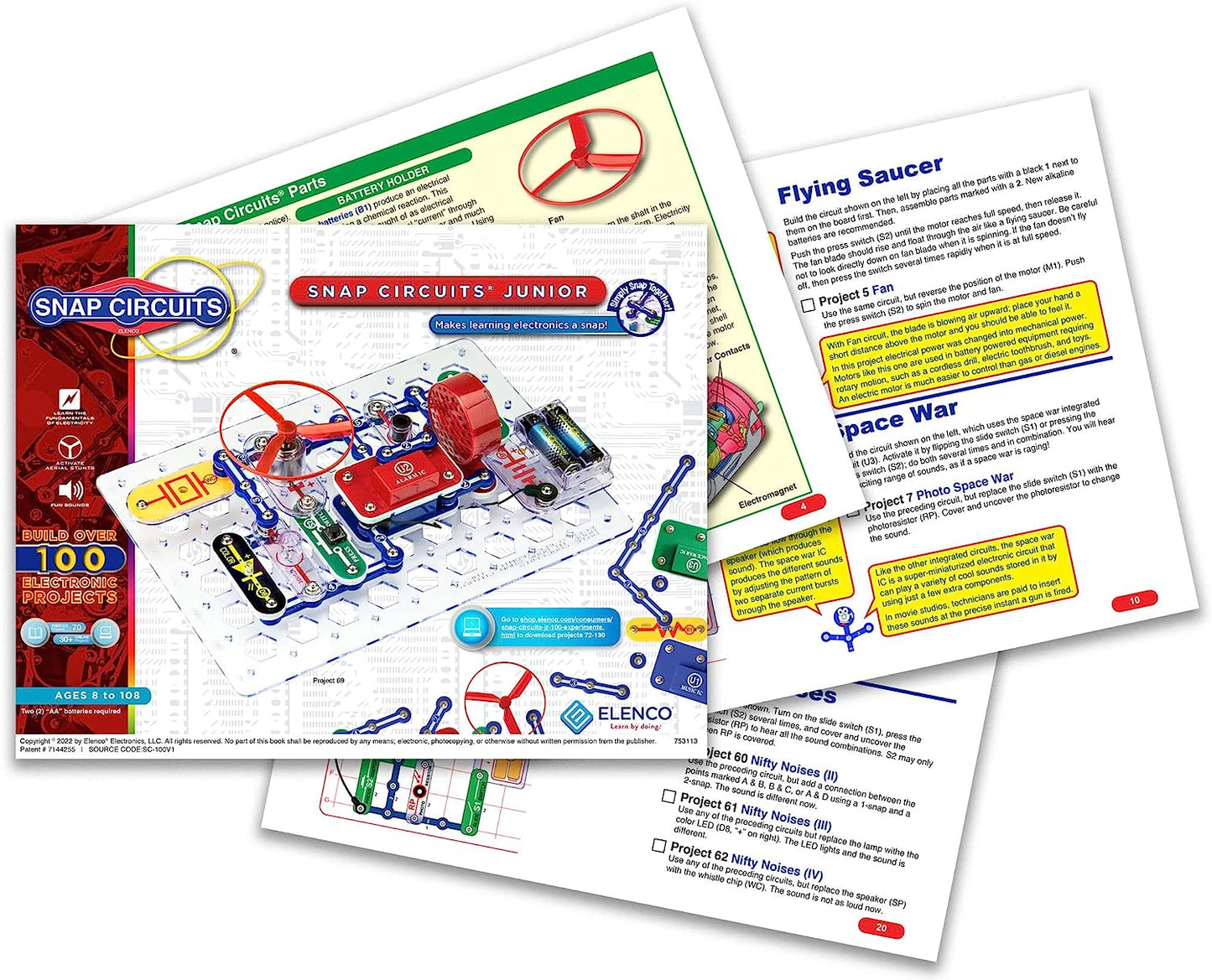 Snap Circuits Jr. SC-100 Electronics Exploration Kit
