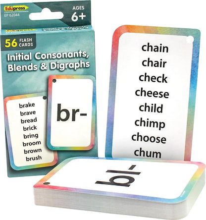 Teacher Created Resources Initial Consonants, Blends & Digraphs Flash Cards Teacher Created Resources